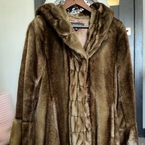Jones New York Faux Fur Coat sz S